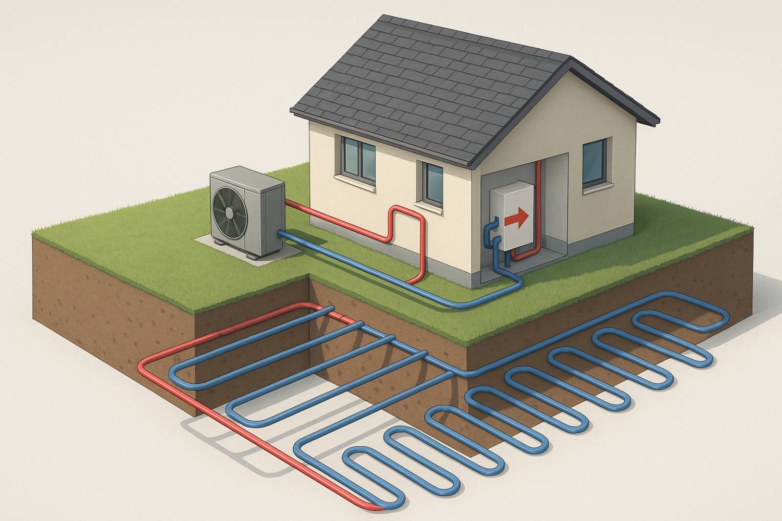 PAC géothermie horizontale 
