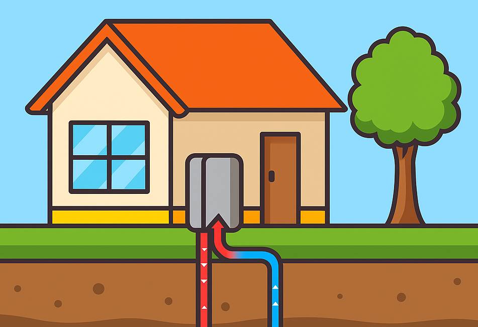 Installation d'une pompe à chaleur géothermique pour une construction neuve à Bourgoin Jallieu et en Rhône-Alpes