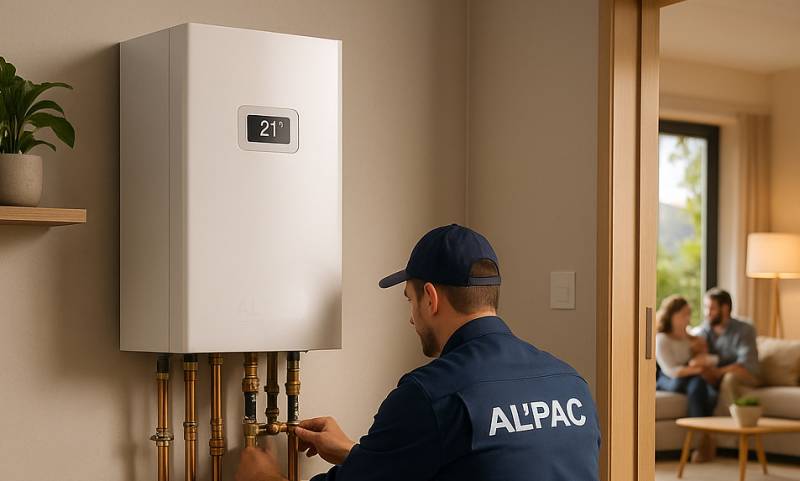 Pose de pompe à chaleur air eau monobloc vers Morestel