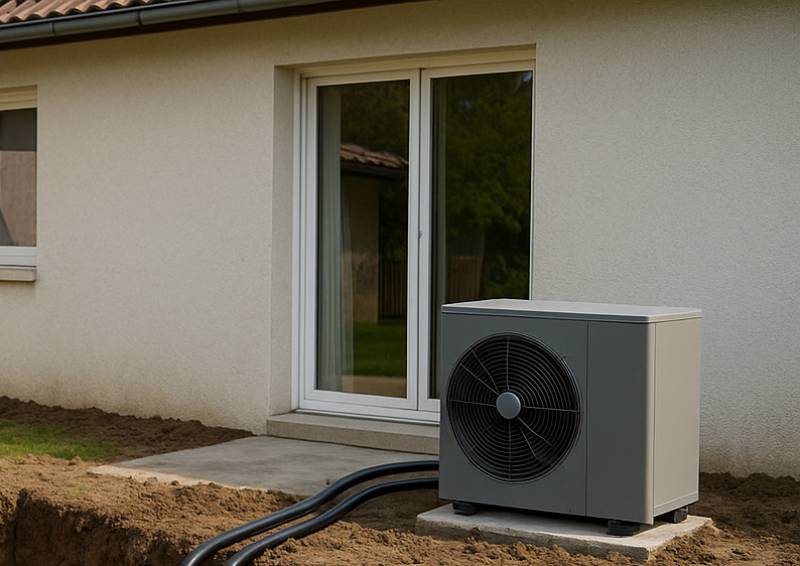 Installation d’une Pompe à chaleur géothermie horizontale dans une maison à Aix les Bains
