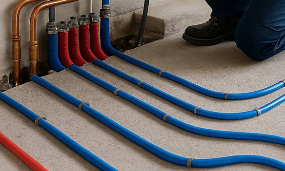 Installation de pompe à chaleur pour plancher chauffant à Bourgoin Jallieu en Isère (38)